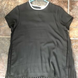 Black Pleated Blouse - XS